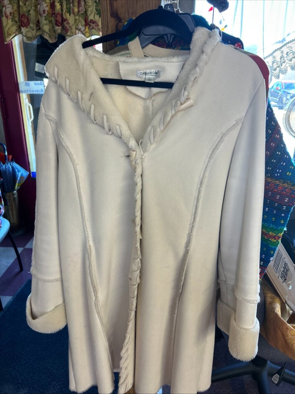 COLDWAYER CREEK FAUX SUADE COAT